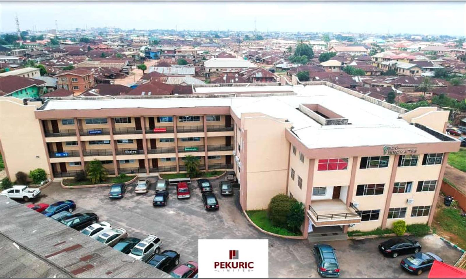 Aerial view of the South-South Innovation Hub, Benin City, Edo State, a project Pekuric partnered on
